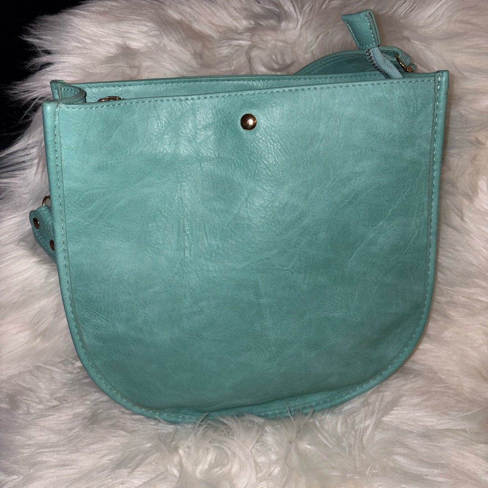 Ah dorned teal shoulder bag